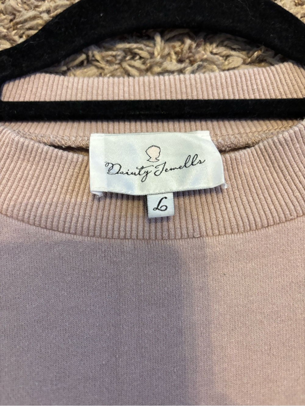 Dainty Jewells Crewneck Sweatshirt in Mauve Taupe - Picture 3 of 5